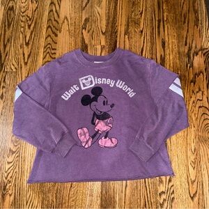 Disney Purple Walt Disney World Mickey Graphic Sweatshirt